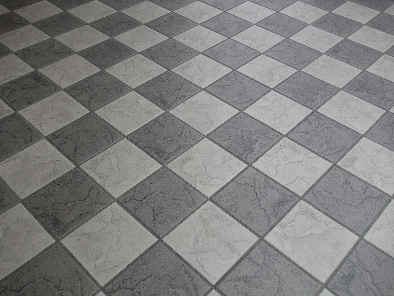 Ceramic tile floor work