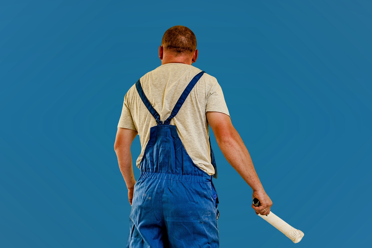 House painting with roller
